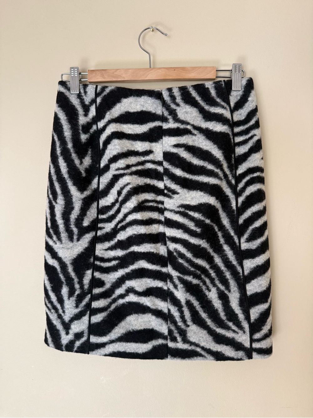 ANN TAYLOR Zebra Print Wool Blend Skirt sz 4 NWT - Picture 7 of 10
